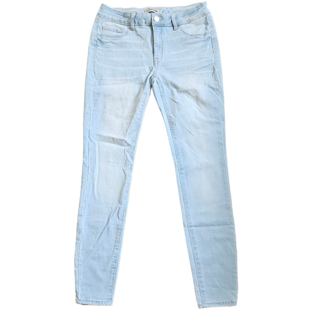 Refuge Stretch Denim Light Wash Mid Rise Skinny Jeans size 4